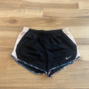 Nike Black and Pink Athletic Shorts Lightweight Design
060